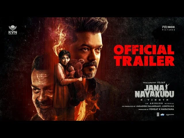 Jana Nayagan (Jan Neta) - Official Trailer | Hindi | Thalapathy Vijay | Pooja Hegde | H Vinoth | Anirudh